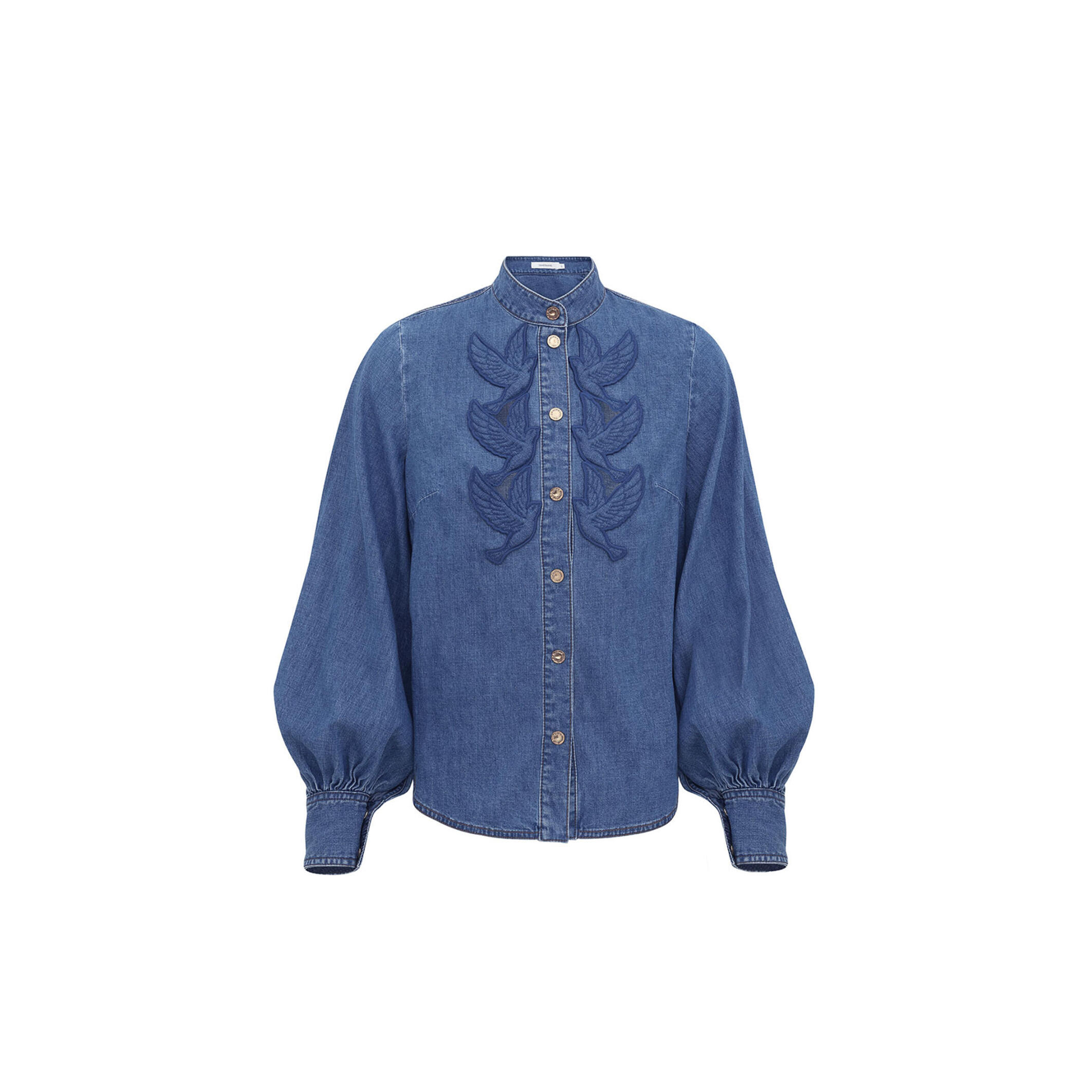 ZIMMERMANN DENIM APPLIQUE SHIRT 8761TS26R
